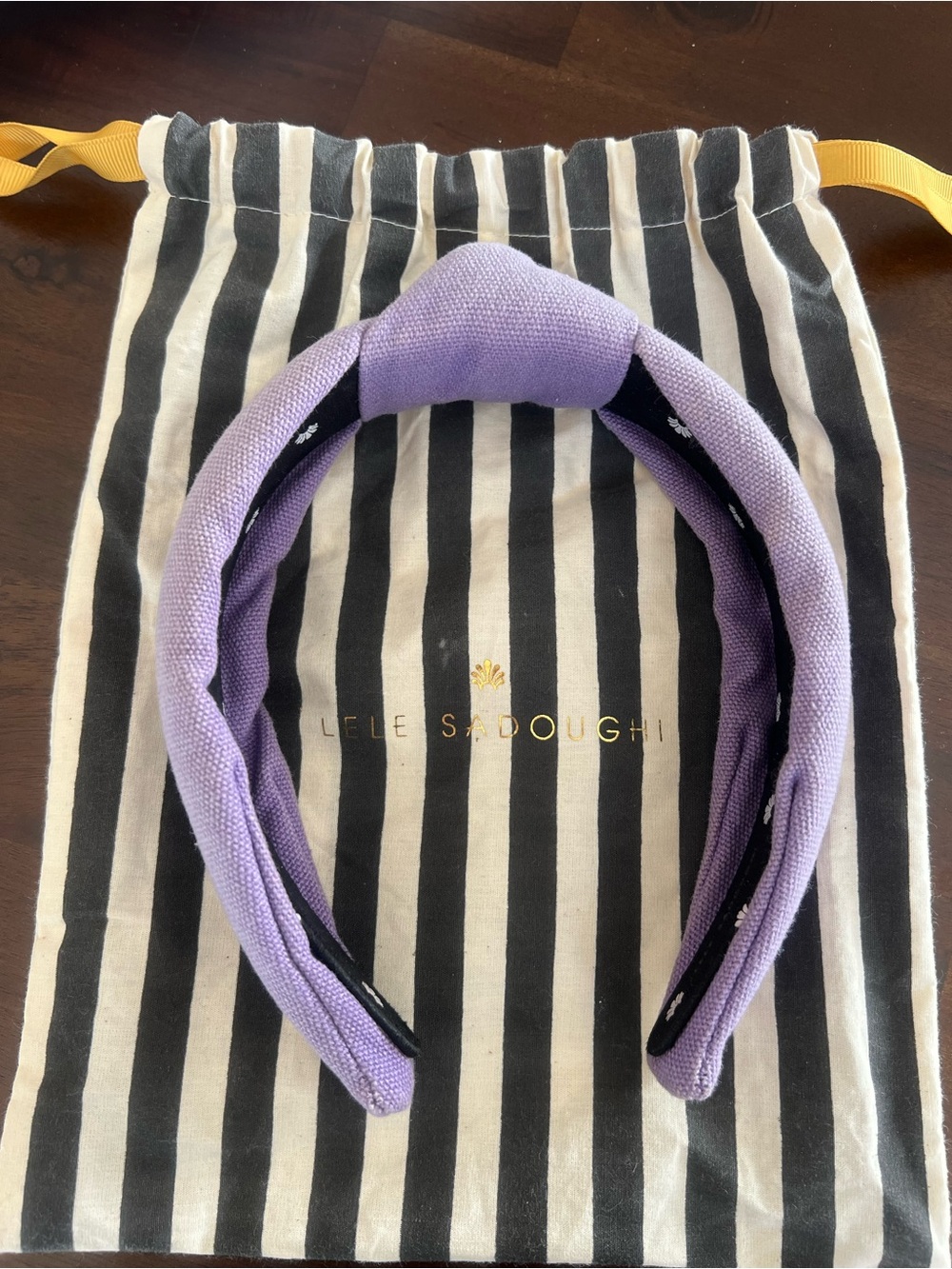 Lele Sadoughi Lilac Knotted Headband